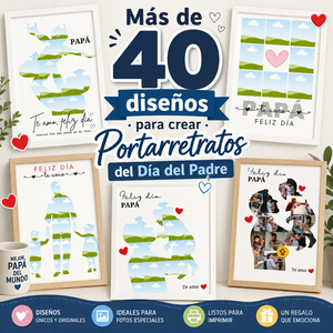 40 Plantillas para PORTARRETRATOS DÍA DEL PADRE